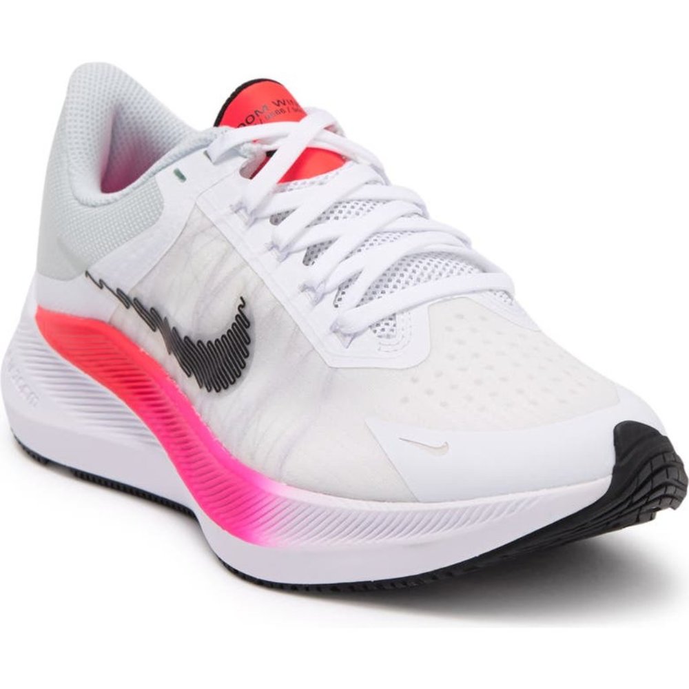 $90 NIKE WINFLO 8 Athletic Running White Black Pink Shoes Sneakers Sz 9 NEW